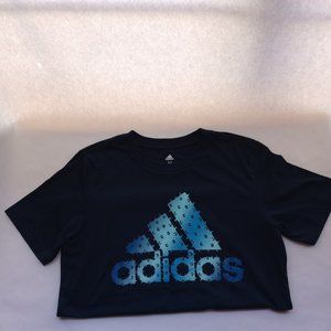 Adidas Boy’s Blue graphic shirt size M (10/12) brand New with tag.